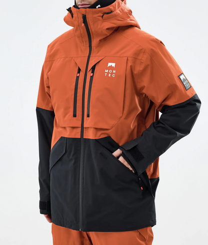 Arch Veste de ski pour homme – Orange brûlé / Noir